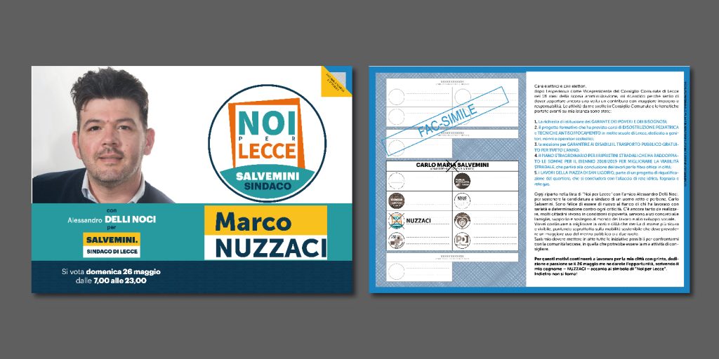 Marco Nuzzaci - Campagna elettorale Comunali di Lecce